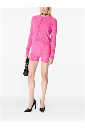 Cardigan aderente in maglia jacquard MARINE SERRE | WTK011ACKNI0530PK30